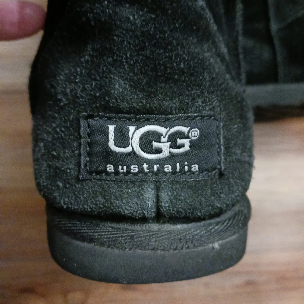 UGG Black Lo Pro Button Suede Boots - Picture 8 of 14